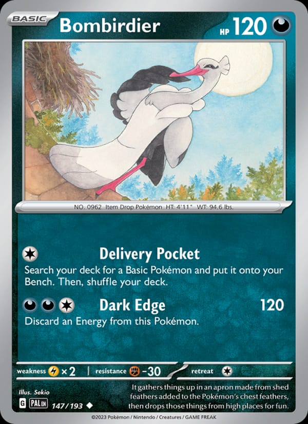 Bombirdier 147/193 Paldea Evolved Pokémon card