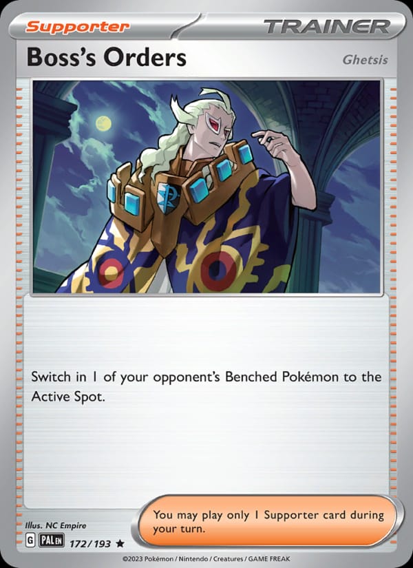 Boss's Orders 172/193 Paldea Evolved Pokémon card
