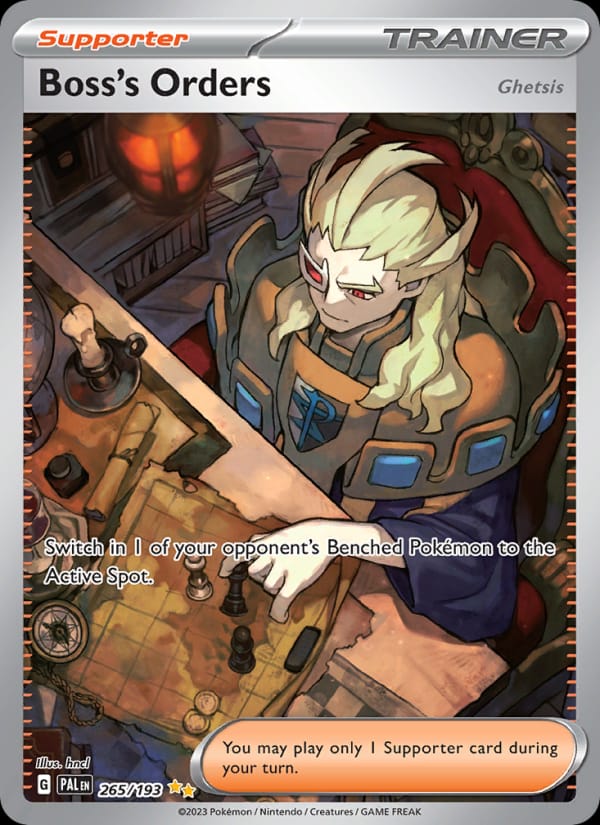 Boss's Orders 265/193 Paldea Evolved Pokémon card