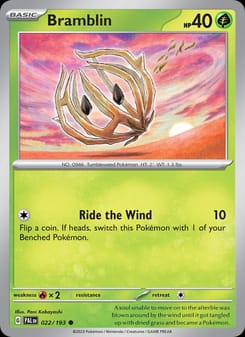Bramblin 022/193 Common – Paldea Evolved Pokémon card
