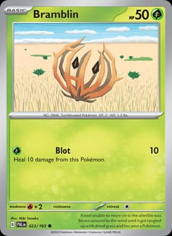 Bramblin 023/193 Common – Paldea Evolved Pokémon card
