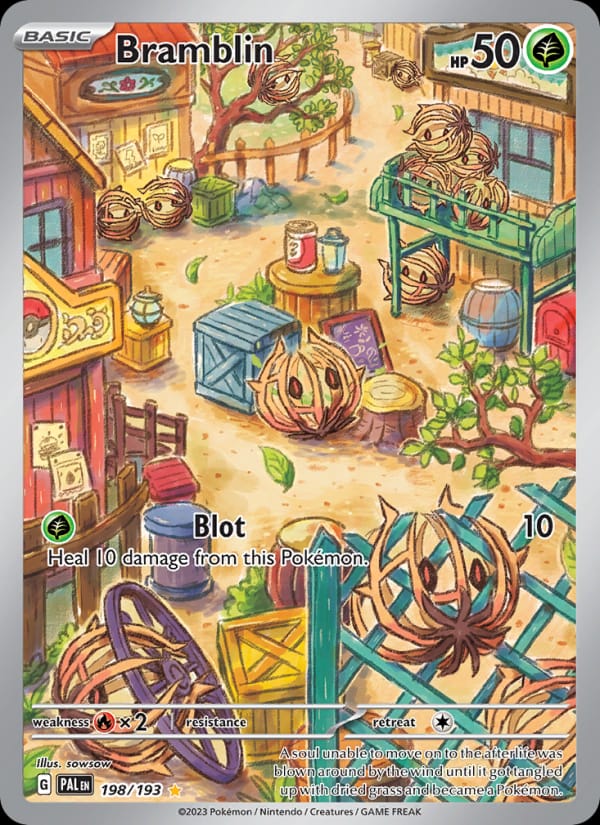 Bramblin 198/193 Paldea Evolved Pokémon card