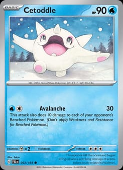 Cetoddle 053/193 Common – Paldea Evolved Pokémon card