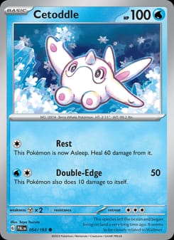 Cetoddle 054/193 Common – Paldea Evolved Pokémon card