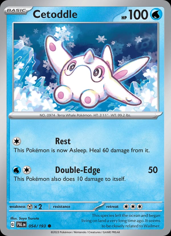 Cetoddle 054/193 Paldea Evolved Pokémon card