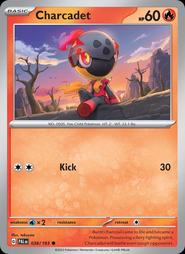 Charcadet 038/193 Paldea Evolved Pokémon card