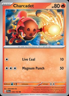 Charcadet 039/193 Common – Paldea Evolved Pokémon card