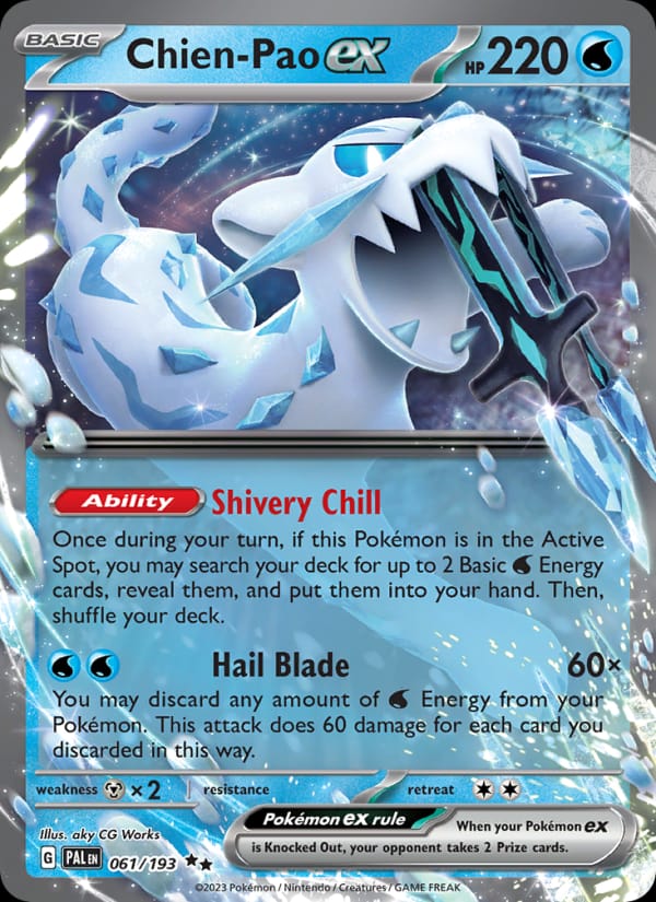 Chien-Pao ex 061/193 Paldea Evolved Pokémon card