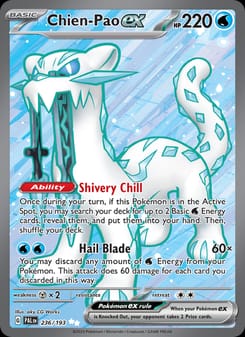 Chien-Pao ex 236/193 Ultra Rare – Paldea Evolved Pokémon card