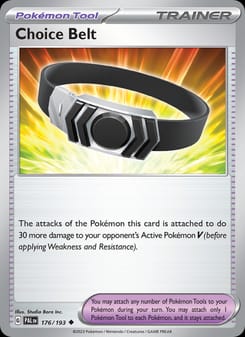 Choice Belt 176/193 Uncommon – Paldea Evolved Pokémon card