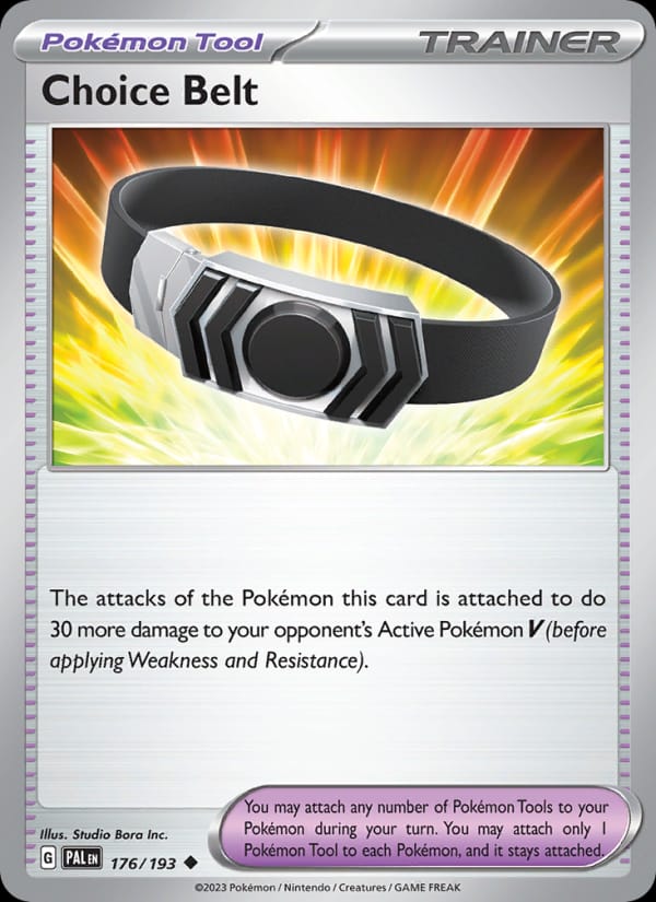 Choice Belt 176/193 Paldea Evolved Pokémon card