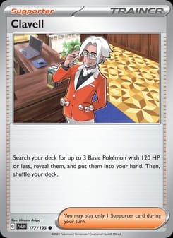 Clavell 177/193 Common – Paldea Evolved Pokémon card