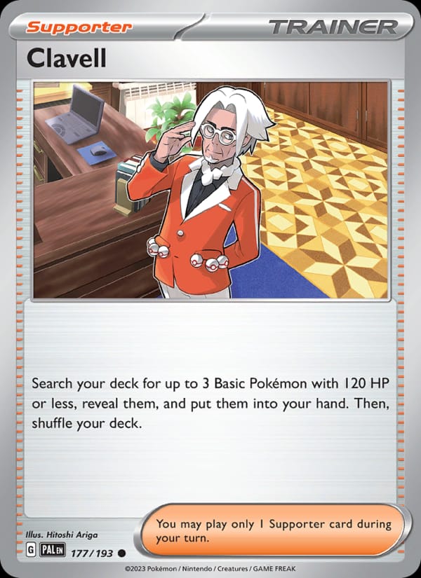 Clavell 177/193 Paldea Evolved Pokémon card