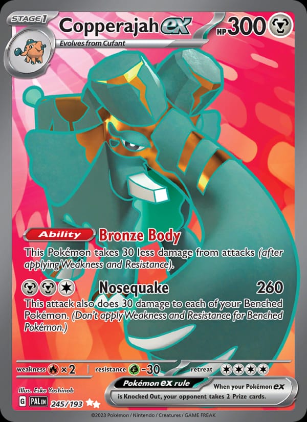 Copperajah ex 245/193 Paldea Evolved Pokémon card