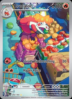 Crocalor 202/193 Illustration Rare – Paldea Evolved Pokémon card