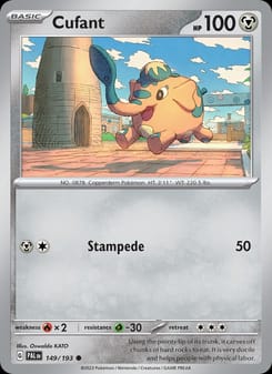 Cufant 149/193 Common – Paldea Evolved Pokémon card