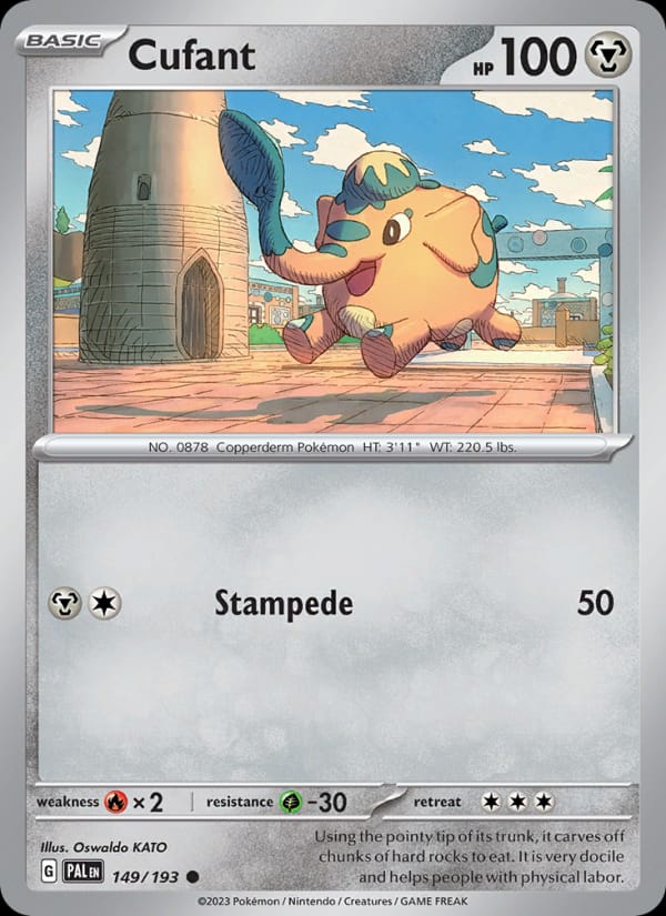 Cufant 149/193 Paldea Evolved Pokémon card