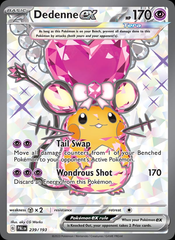 Dedenne ex 239/193 Paldea Evolved Pokémon card