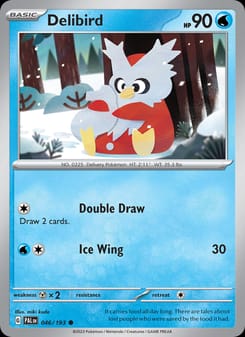 Delibird 046/193 Common – Paldea Evolved Pokémon card