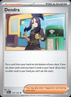 Dendra 179/193 Uncommon – Paldea Evolved Pokémon card