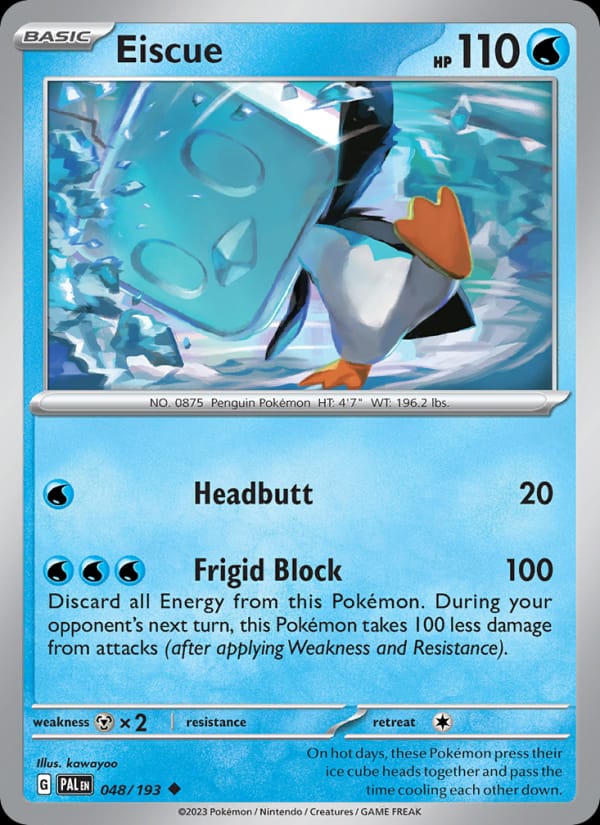 Eiscue 048/193 Paldea Evolved Pokémon card