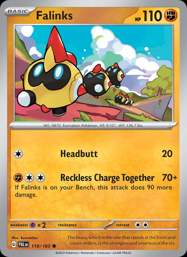 Falinks 119/193 Paldea Evolved Pokémon card