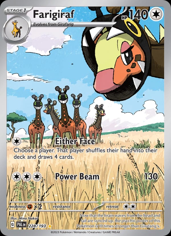 Farigiraf 228/193 Paldea Evolved Pokémon card