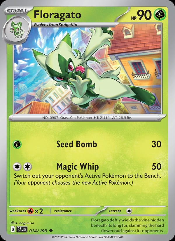 Floragato 014/193 Paldea Evolved Pokémon card