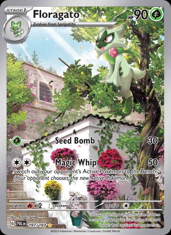Floragato 197/193 Paldea Evolved Pokémon card