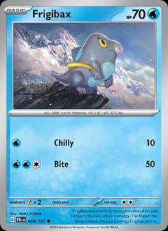 Frigibax 058/193 Common – Paldea Evolved Pokémon card