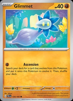 Glimmet 124/193 Common – Paldea Evolved Pokémon card