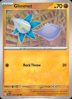 Glimmet 125/193 Common – Paldea Evolved Pokémon card
