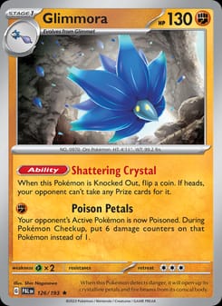 Glimmora 126/193 Rare – Paldea Evolved Pokémon card