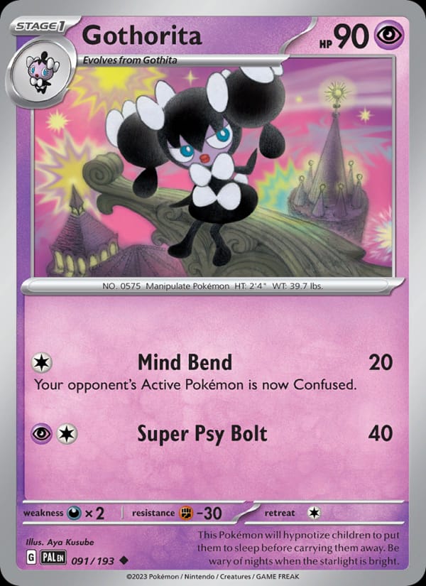 Gothorita 091/193 Paldea Evolved Pokémon card