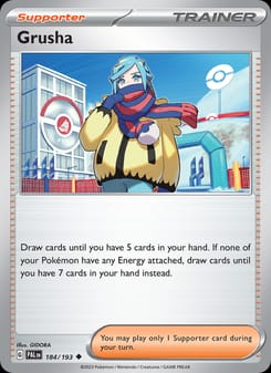 Grusha 184/193 Uncommon – Paldea Evolved Pokémon card