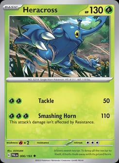 Heracross 006/193 Uncommon – Paldea Evolved Pokémon card