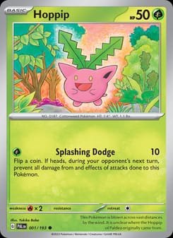 Hoppip 001/193 Common – Paldea Evolved Pokémon card