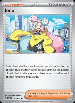 Iono 185/193 Uncommon – Paldea Evolved Pokémon card