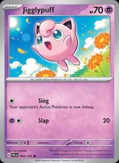 Jigglypuff 083/193 Common – Paldea Evolved Pokémon card