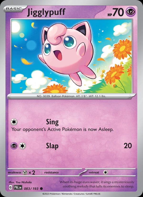 Jigglypuff 083/193 Paldea Evolved Pokémon card