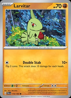 Larvitar 110/193 Common – Paldea Evolved Pokémon card