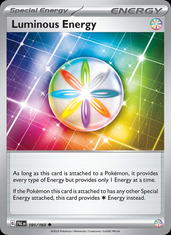 Luminous Energy 191/193 Paldea Evolved Pokémon card