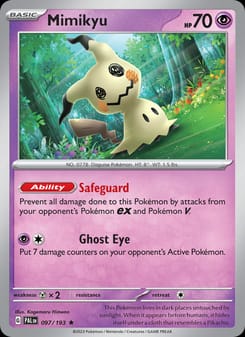 Mimikyu 097/193 Rare – Paldea Evolved Pokémon card