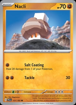 Nacli 121/193 Common – Paldea Evolved Pokémon card