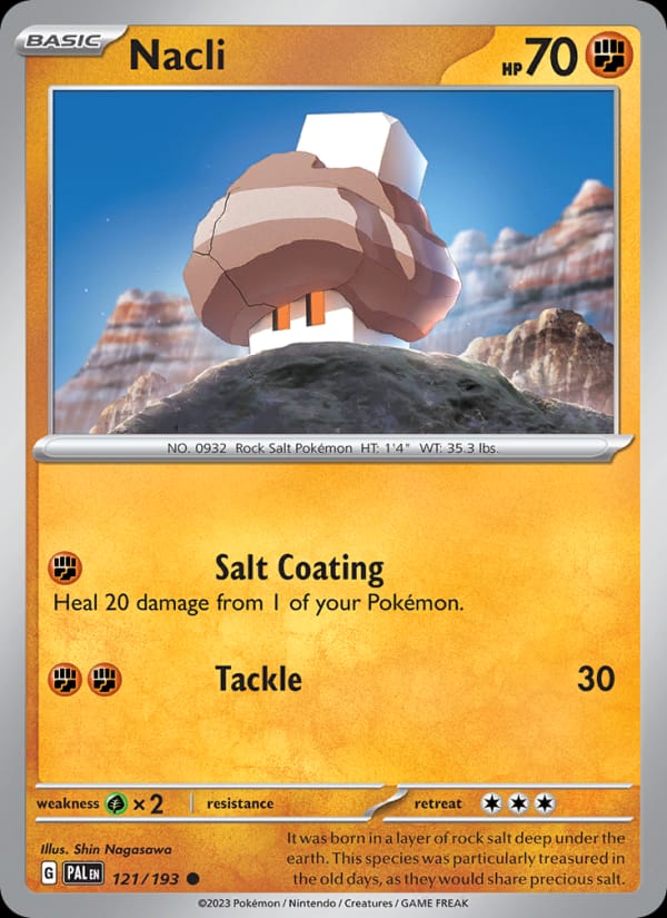 Nacli 121/193 Paldea Evolved Pokémon card