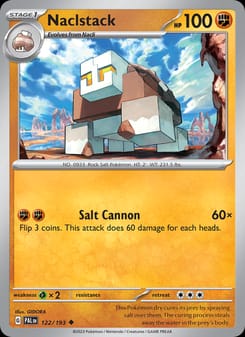Naclstack 122/193 Uncommon – Paldea Evolved Pokémon card