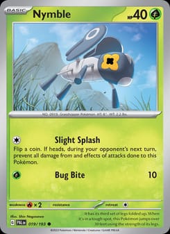Nymble 019/193 Common – Paldea Evolved Pokémon card