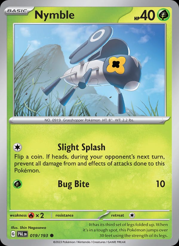 Nymble 019/193 Paldea Evolved Pokémon card