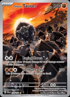 Paldean Tauros 218/193 Illustration Rare – Paldea Evolved Pokémon card