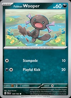 Paldean Wooper 129/193 Common – Paldea Evolved Pokémon card